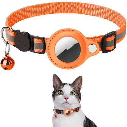 Waterproof Reflective Airtag Holder – Protective Collar Case for Cats & Dogs